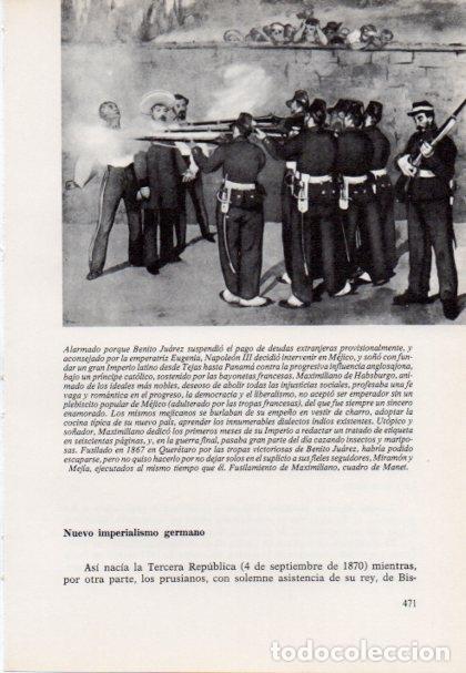 Paper Collecting Others: LAMINA V15538: Fusilamiento de Maximiliano por Manet - Varios