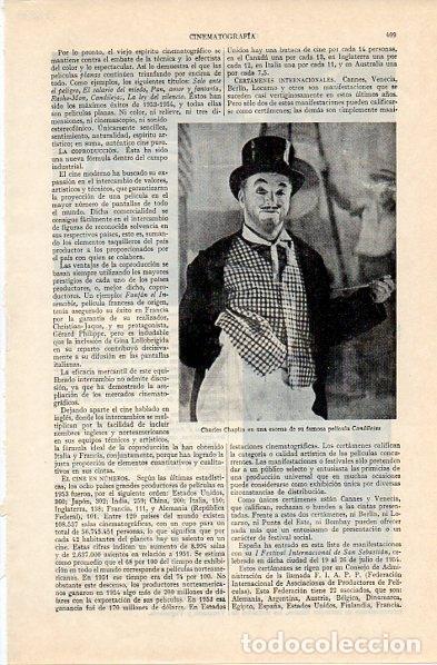 Otros art&iacute;culos de coleccionismo en papel: LAMINA V10899: Charles Chaplin en Candilejas - Varios