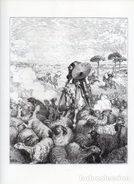 Otros art&iacute;culos de coleccionismo en papel: LAMINA V15897: Don Quijote de la Mancha. Ilustracion de Gustavo Dore. Modelo 013