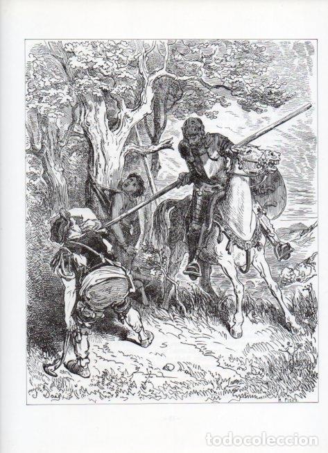 Otros art&iacute;culos de coleccionismo en papel: LAMINA V15887: Don Quijote de la Mancha. Ilustracion de Gustavo Dore. Modelo 003