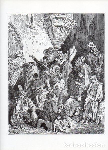 Otros art&iacute;culos de coleccionismo en papel: LAMINA V15925: Don Quijote de la Mancha. Ilustracion de Gustavo Dore. Modelo 041