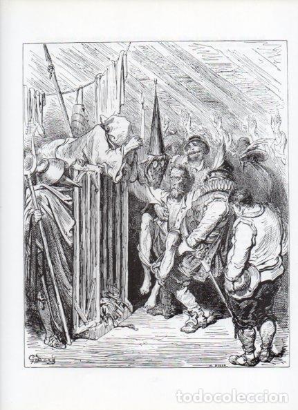 Otros art&iacute;culos de coleccionismo en papel: LAMINA V15920: Don Quijote de la Mancha. Ilustracion de Gustavo Dore. Modelo 036