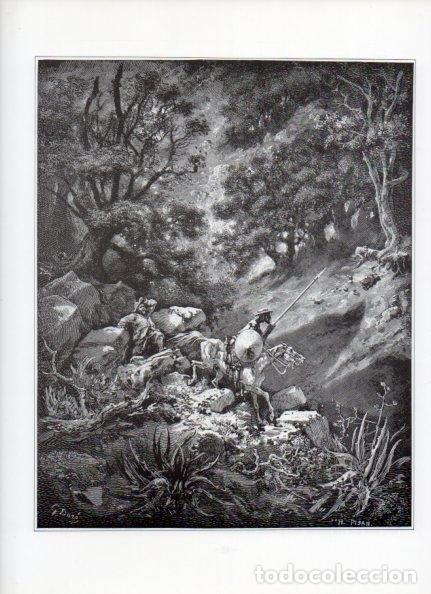 Otros art&iacute;culos de coleccionismo en papel: LAMINA V15903: Don Quijote de la Mancha. Ilustracion de Gustavo Dore. Modelo 019