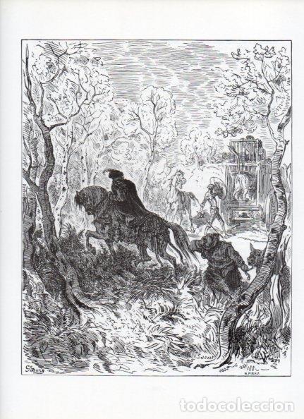 Otros art&iacute;culos de coleccionismo en papel: LAMINA V15932: Don Quijote de la Mancha. Ilustracion de Gustavo Dore. Modelo 048