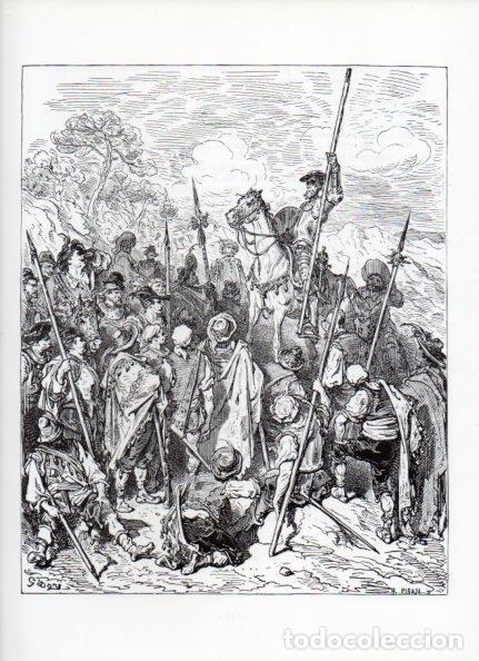 Otros art&iacute;culos de coleccionismo en papel: LAMINA V15947: Don Quijote de la Mancha. Ilustracion de Gustavo Dore. Modelo 063