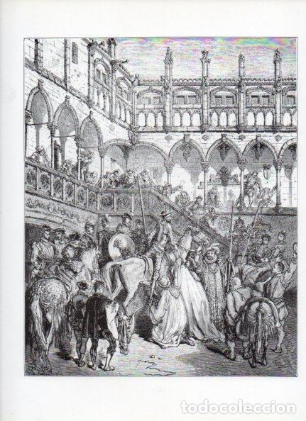 Otros art&iacute;culos de coleccionismo en papel: LAMINA V15950: Don Quijote de la Mancha. Ilustracion de Gustavo Dore. Modelo 066