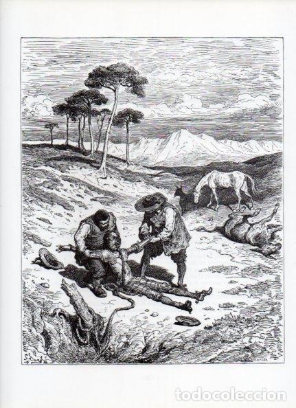 Otros art&iacute;culos de coleccionismo en papel: LAMINA V15942: Don Quijote de la Mancha. Ilustracion de Gustavo Dore. Modelo 058