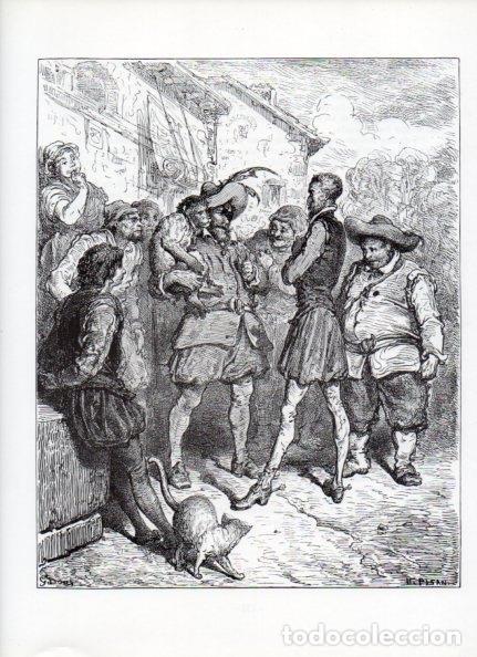 Otros art&iacute;culos de coleccionismo en papel: LAMINA V15945: Don Quijote de la Mancha. Ilustracion de Gustavo Dore. Modelo 061