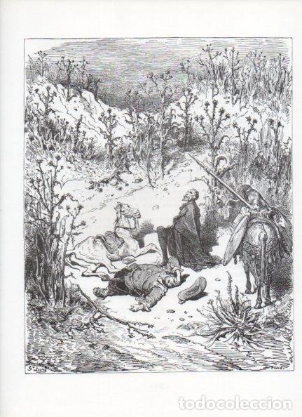 Otros art&iacute;culos de coleccionismo en papel: LAMINA V15981: Don Quijote de la Mancha. Ilustracion de Gustavo Dore. Modelo 097