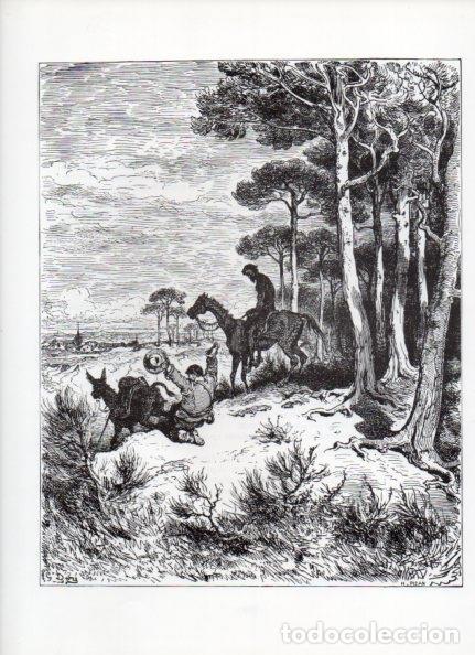 Otros art&iacute;culos de coleccionismo en papel: LAMINA V15983: Don Quijote de la Mancha. Ilustracion de Gustavo Dore. Modelo 099
