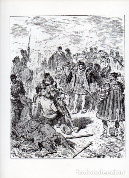 Otros art&iacute;culos de coleccionismo en papel: LAMINA V15978: Don Quijote de la Mancha. Ilustracion de Gustavo Dore. Modelo 094