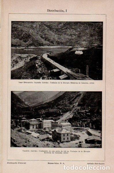 Collectionnisme Papier divers: LAMINA V16425: Vista del lago Estangento y Capdella en Lleida - Varios