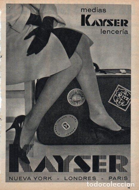 Altri oggetti di carta: LAMINA V17399: Publicidad medias Kayser - VVAA
