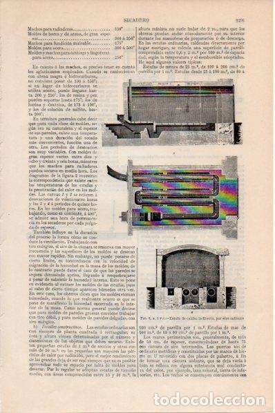 Otros art&iacute;culos de coleccionismo en papel: LAMINA V11628: Estufa de caldeo indirecto - Varios