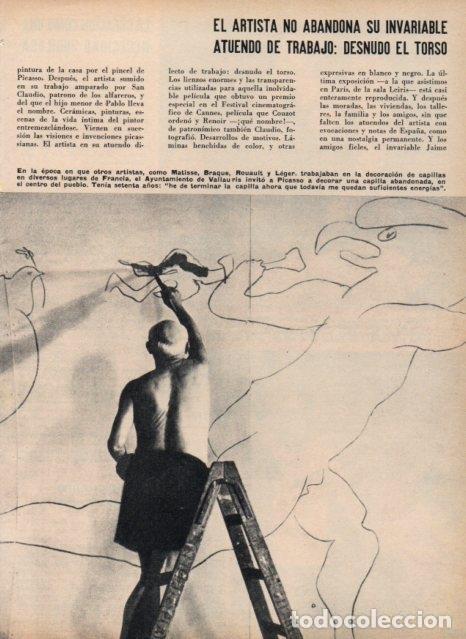Otros art&iacute;culos de coleccionismo en papel: LAMINA V17307: Picasso pintando la capilla de Vallauris - VVAA