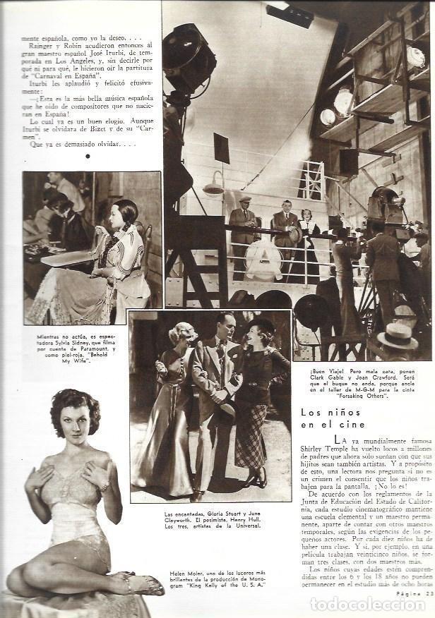Otros art&iacute;culos de coleccionismo en papel: LAMINA 31920: Helen Moler, Sylvia Sidney y Clark Gable y Joan Crawford - VVAA