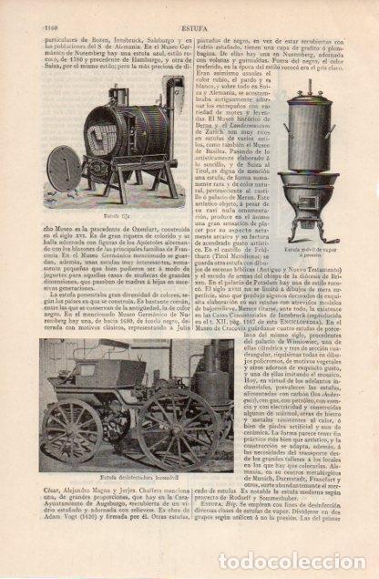 Otros art&iacute;culos de coleccionismo en papel: LAMINA V12648: Estufa desinfectadora locomovil - Varios