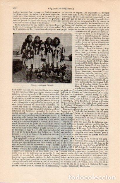 Otros art&iacute;culos de coleccionismo en papel: LAMINA V12546: Jovenes esquimales en Alaska - Varios