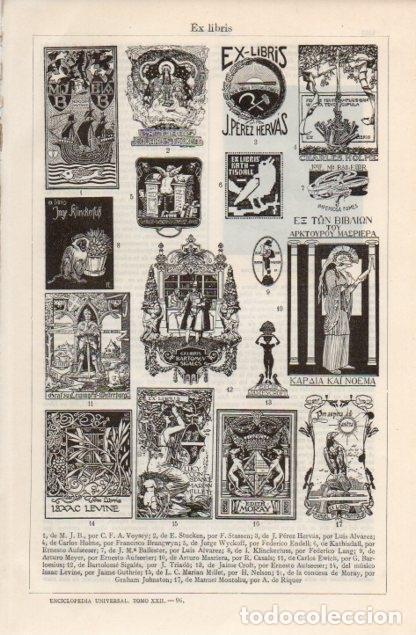 Paper Collecting Others: LAMINA V12700: Ex Libris - Varios