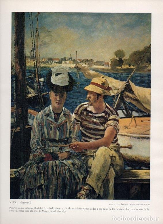 Sammelleidenschaft Andere Papierartikel: LAMINA V18247: Argenteuil por Manet - Luciano Berti