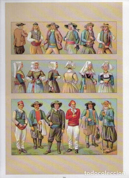 Sammelleidenschaft Andere Papierartikel: LAMINA V18458: Traditional costumes of the 1880s. France - Albert Racinet