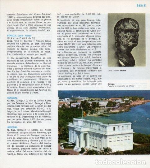 Sammelleidenschaft Andere Papierartikel: LAMINA V14093: Palacio presidencial en Dakar y busto de Seneca - Varios