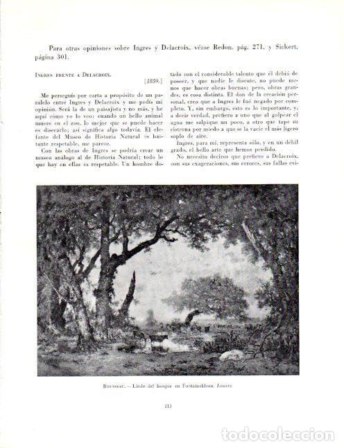 Otros art&iacute;culos de coleccionismo en papel: LAMINA V19056: Linde del bosque en Fontainebleau por Theodore Rousseau - Robert Goldwater