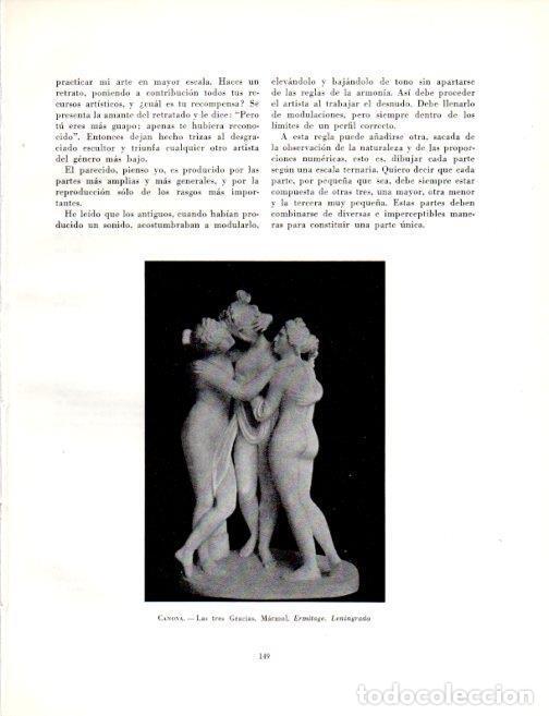 Sammelleidenschaft Andere Papierartikel: LAMINA V19029: Las tres Gracias por Antonio Canova - Robert Goldwater