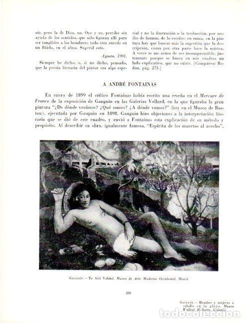 Sammelleidenschaft Andere Papierartikel: LAMINA V19089: Te Aisi Vahine por Gauguin - Robert Goldwater