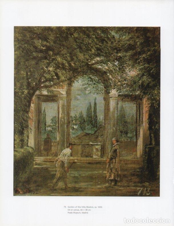 Otros art&iacute;culos de coleccionismo en papel: LAMINA V18943: Velazquez. Garden of the Villa Medicis 1650 - Santiago Alcolea i Gil