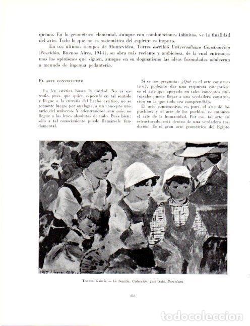 Otros art&iacute;culos de coleccionismo en papel: LAMINA V19151: La familia por Joaquin Torres Garcia - Robert Goldwater