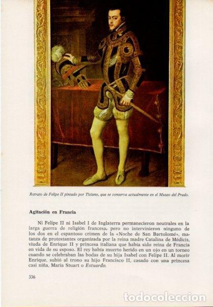 Otros art&iacute;culos de coleccionismo en papel: LAMINA V15478: Retrato de Felipe II por Tiziano - Varios