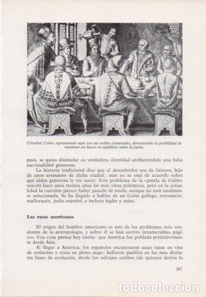 Otros art&iacute;culos de coleccionismo en papel: LAMINA V15464: Cristobal Colon con su nobles comensales - Varios