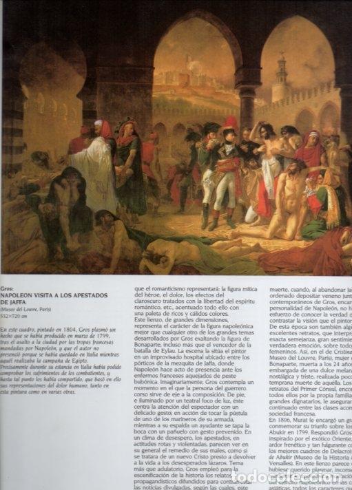 Altri oggetti di carta: LAMINA V20515: Napoleon visita a los apestados de Jaffa por Gros - Varios
