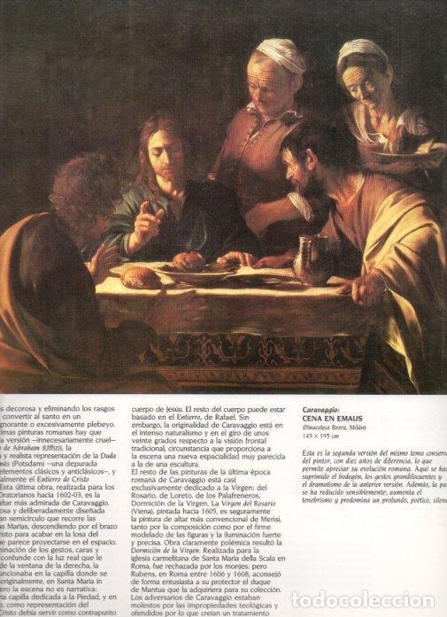 Otros art&iacute;culos de coleccionismo en papel: LAMINA V20275: Cena en Emaus por Caravaggio - Varios