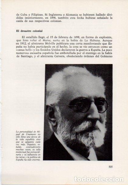 Otros art&iacute;culos de coleccionismo en papel: LAMINA V15554: Miguel de Unamuno - Varios