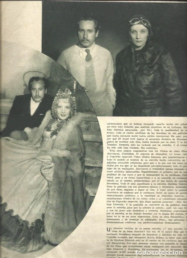 Otros art&iacute;culos de coleccionismo en papel: LAMINA 32372: El director Sternberg y Marlene Dietrich