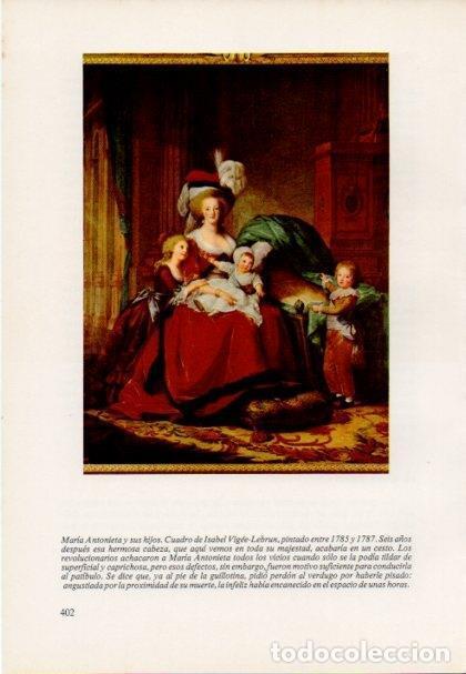 Otros art&iacute;culos de coleccionismo en papel: LAMINA V15507: Maria Antonieta y sus hijos por I. Vigee-Lebrun - Varios