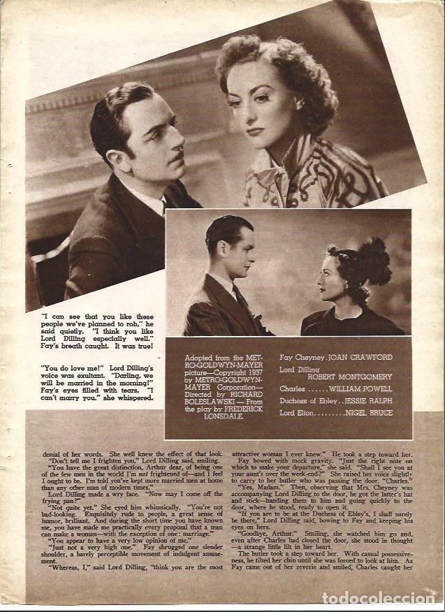 Altri oggetti di carta: LAMINA 31991: Joan Crawford y Robert Montgomery - VVAA