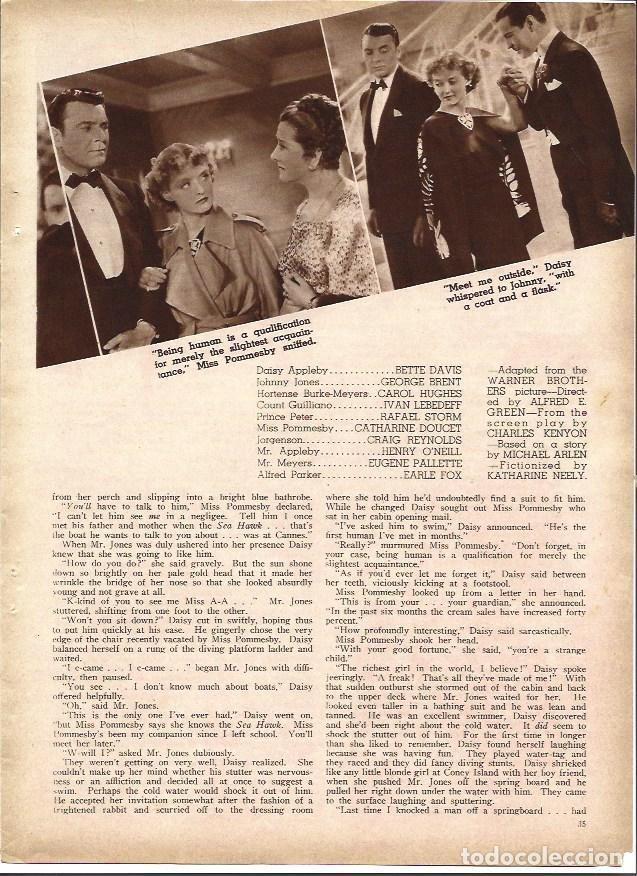 Sammelleidenschaft Andere Papierartikel: LAMINA 32285: Escenas de Golden Arrow con Bette Davis - VVAA