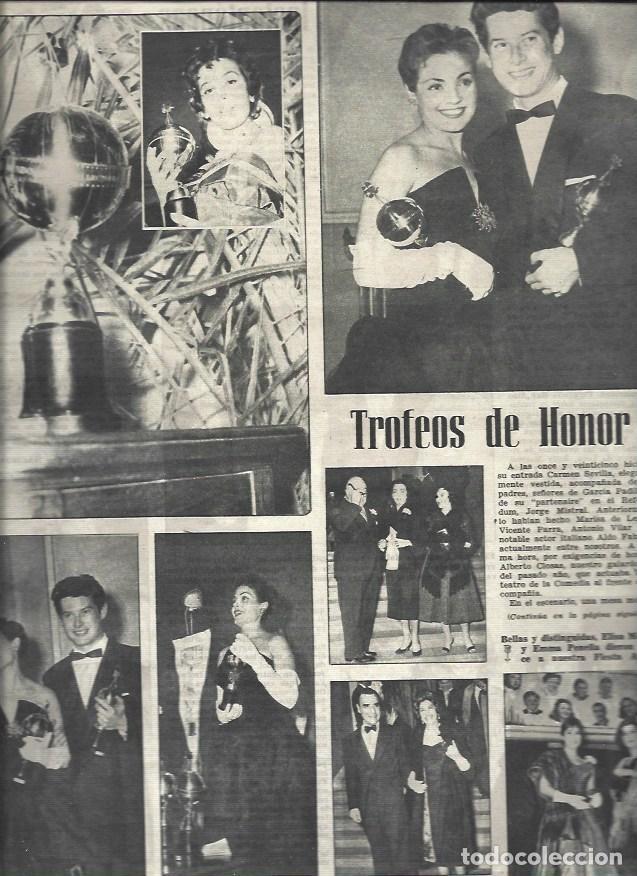 Otros art&iacute;culos de coleccionismo en papel: LAMINA 33034: Carmen Sevilla y Vicente Parra con los Trofeos de Honor - VVAA