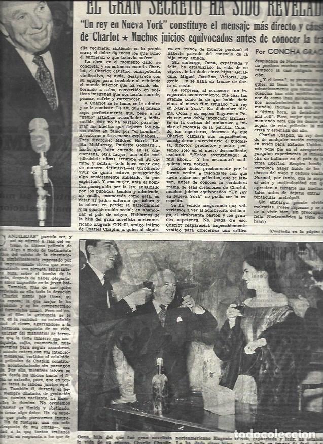 Otros art&iacute;culos de coleccionismo en papel: LAMINA 33031: Charles Chaplin y su hija Oona - VVAA