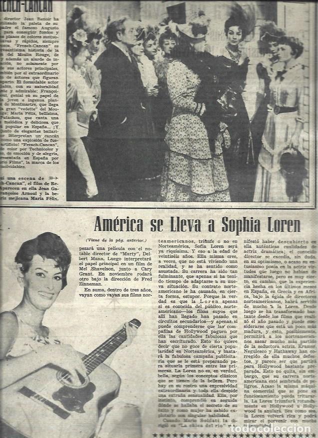 Otros art&iacute;culos de coleccionismo en papel: LAMINA 33044: Escena de French Cancan y Sofia Loren - VVAA