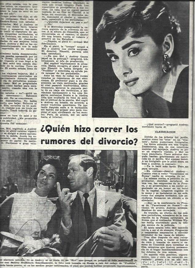Otros art&iacute;culos de coleccionismo en papel: LAMINA 32674: Rodaje de Prohibito y Audrey Hepburn - VVAA