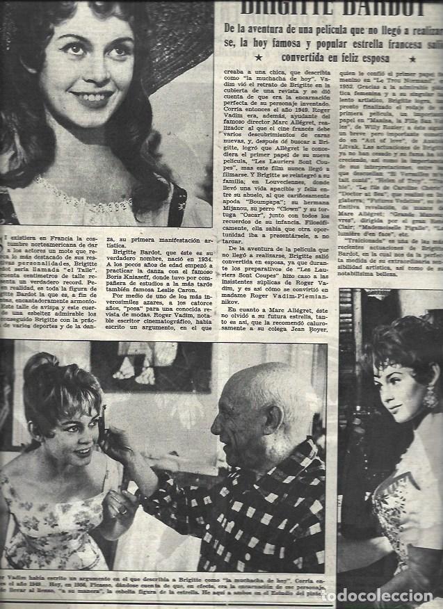 Otros art&iacute;culos de coleccionismo en papel: LAMINA 32608: Brigitte Bardot con Picasso - VVAA