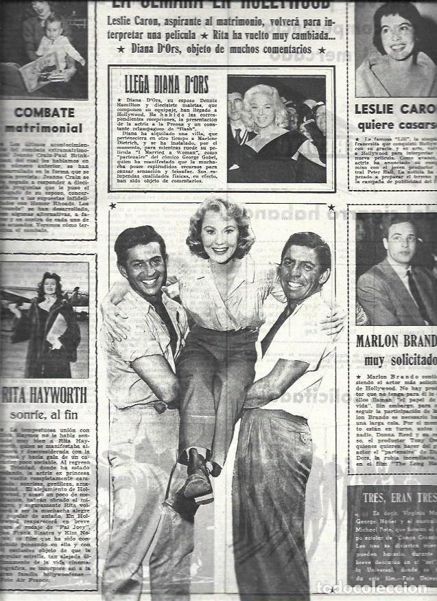 Otros art&iacute;culos de coleccionismo en papel: LAMINA 32656: Leslie Caron, Diana d'Ors y Rita Hayworth - VVAA