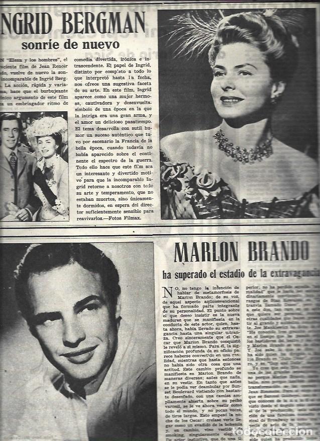Otros art&iacute;culos de coleccionismo en papel: LAMINA 32857: Ingrid Bergman y Marlon Brando - VVAA