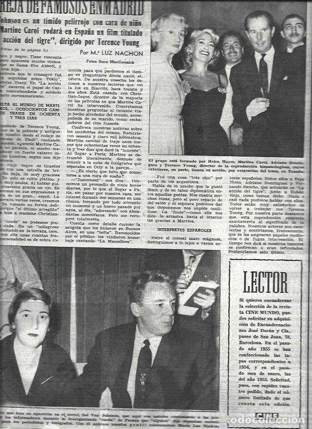 Sammelleidenschaft Andere Papierartikel: LAMINA 32770: Van Johnson y Martine Carol en Madrid - VVAA