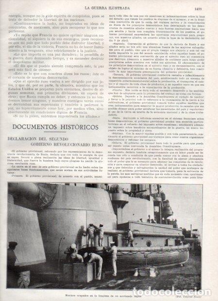 Otros art&iacute;culos de coleccionismo en papel: LAMINA V21070: Marinos limpiando un acorazado ingles - Augusto Riera