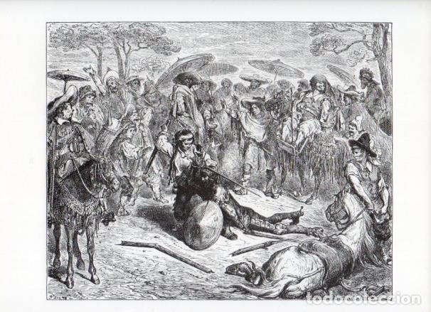 Otros art&iacute;culos de coleccionismo en papel: LAMINA V15888: Don Quijote de la Mancha. Ilustracion de Gustavo Dore. Modelo 004